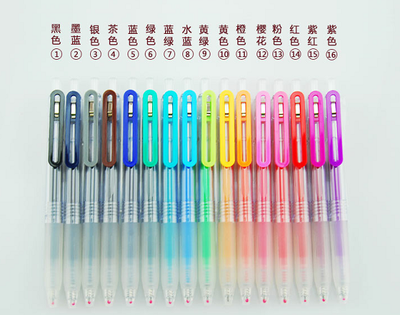无印良品/Muji · 按动凝胶墨水顺滑中性笔彩色0.5 
