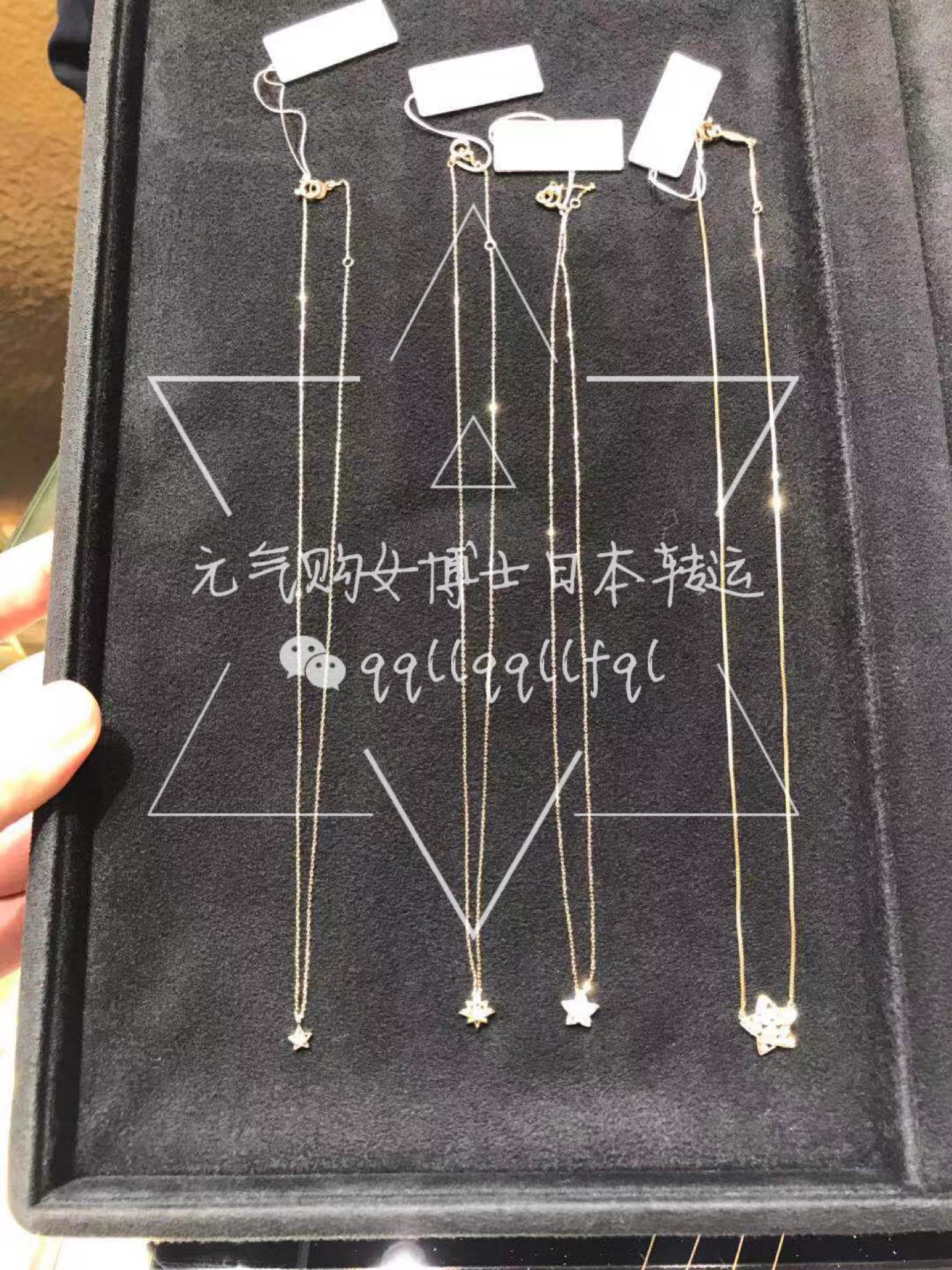 AHKAH · 2018圣诞限定18k金五角星  北极星单钻 多钻项链