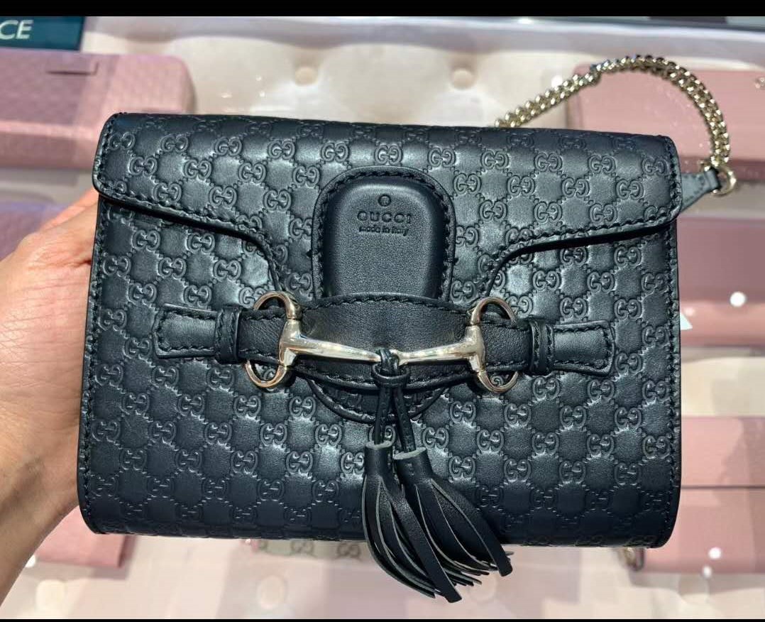 GUCCI古奇 · 双G牛皮单肩斜挎链条女包